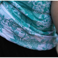 Chusta tkana Yaro Slings - Anemone Trinity Emerald Linen Seacell