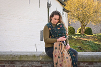 Chusta kółkowa Yaro Slings - Stellar Spongy Black Multicolor Glossy