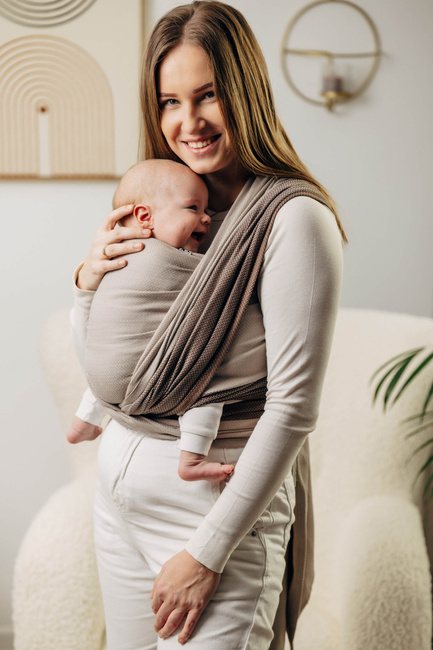 Basic Line Baby Sling LennyLamb - Baby Caffe Latte