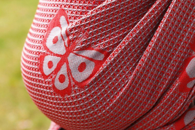 Woven wrap Sensimso Slings - Happy Butterfly Red