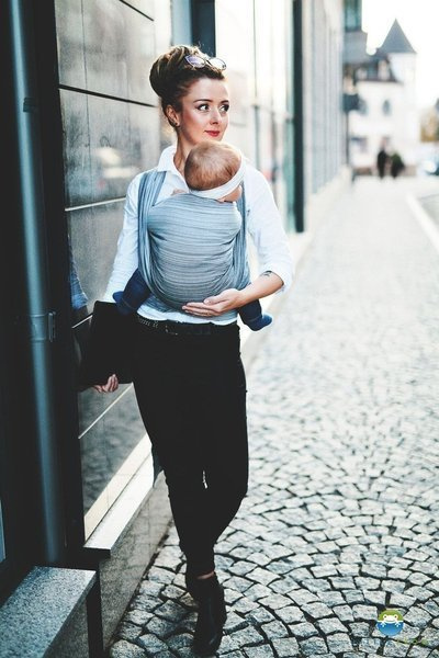 Chusta tkana Little Frog Bambusowy Angelit