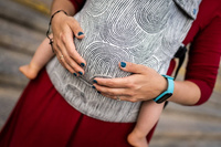 Nosidło regulowane Qusy -Sand Stories Goose Tencel