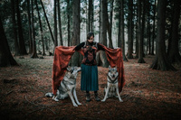 Woven wrap Sensimso Slings - Wolves Ginger