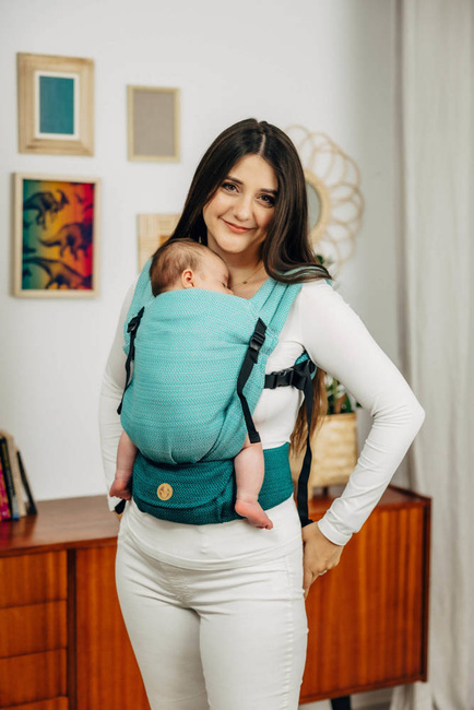 Nosidło LennyLamb LennyLight Jodełka Ombre Zieleń