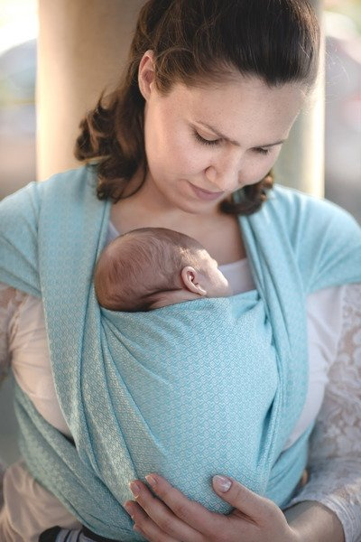 Chusta kółkowa/Ring Sling EverySlings Babyheart Ice Candy