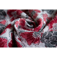 Woven wrap Yaro Fiori Ultra Red Black White 