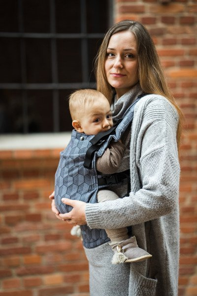 Baby carrier Kavka Multi-age steel shade