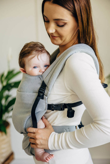 LennyLamb baby carrier - LennyLight - Little Herringbone Grey