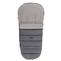 Baby carriage footmuff iGrow 4.0 Grey Wool premium + Grey Melange