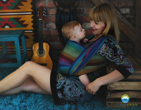 Chusta tkana Little Frog Ciemny Spektrolit