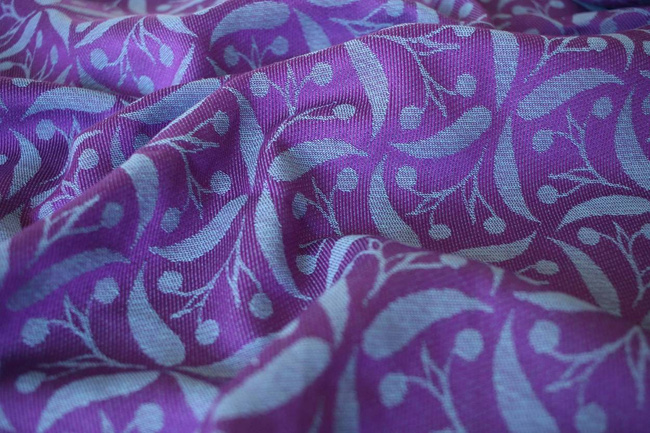 Woven Wrap Yaro Slings - Retro Berry Purple Mint Tencel