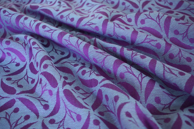 Woven Wrap Yaro Slings - Retro Berry Purple Mint Tencel