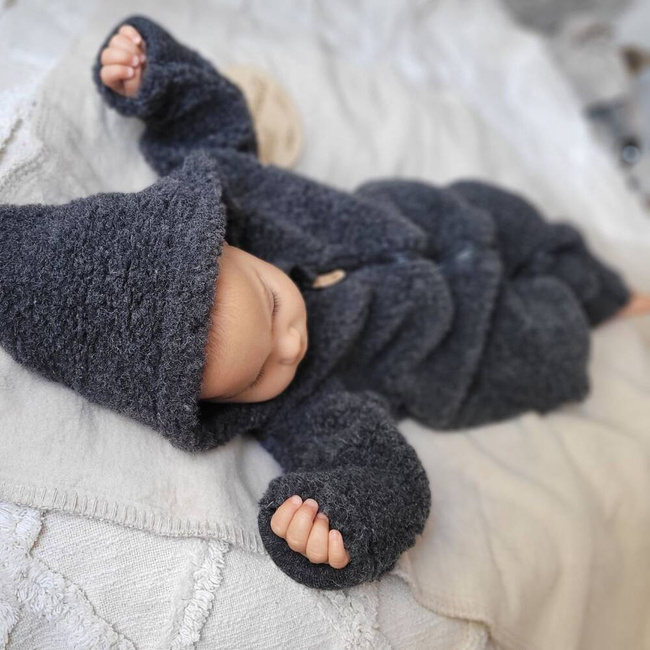 Zaffiro - Kombinezon Nevada 100% wełna - Baranek Graphite