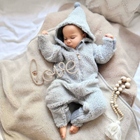 Zaffiro - Woolen Romper Suit - Wool Lamb Grey