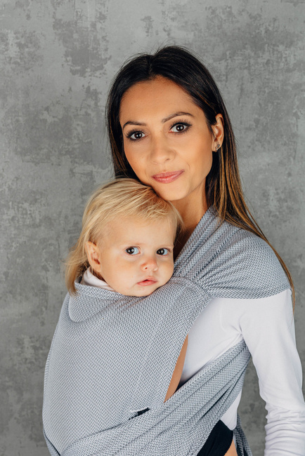 Nosidło LennyHybrid LennyLamb - Mała Jodełka Szara