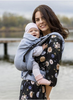 Nosidełko Kinder Hop Multi Grow: Herringbone Blue