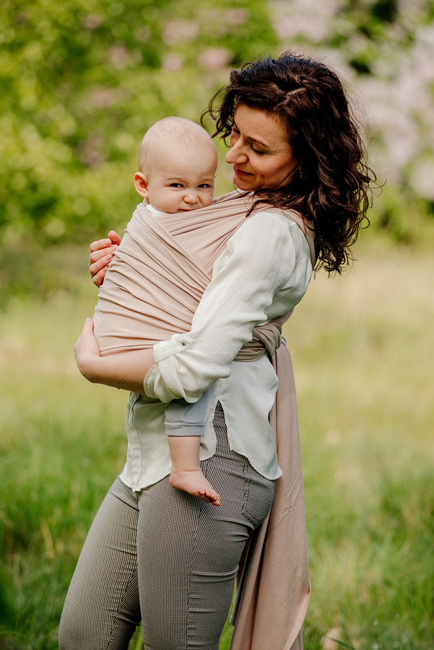 Elastic Baby Wrap - Beige (5 m.)