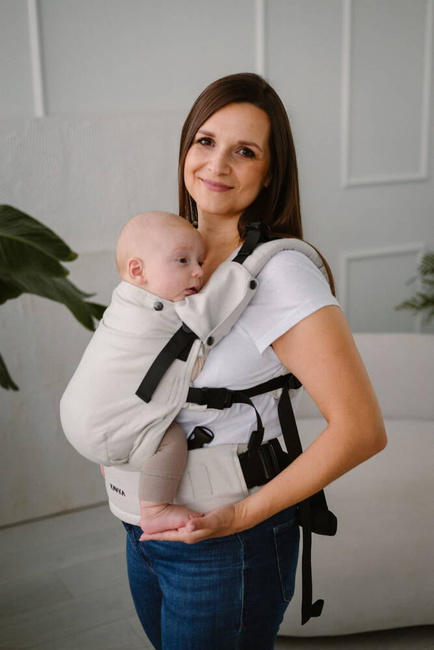 Baby carrier Kavka Multi-age: Pearl Herringbone 2024