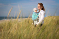 Woven wrap Yaro Slings - La Vita Aqua Grad Natural Kapok