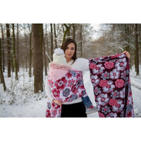 Woven wrap Yaro Fiori Ultra Red Black White 