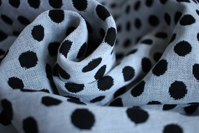 Woven Wrap Yaro Slings - Polka Dot Contra Black White