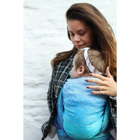 Ring Sling Yaro Elvish Aqua Grad Linen Tussah