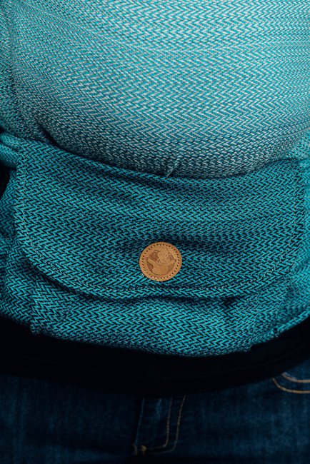 LennyLamb Baby carrier: LennyUpGrade: Litte Herringbone Ombre Green