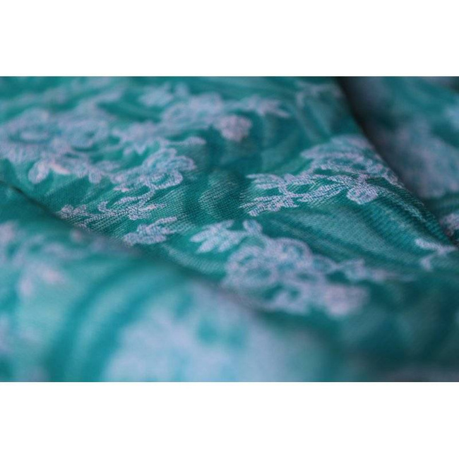 Chusta tkana Yaro Slings - Anemone Trinity Emerald Linen Seacell
