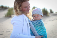 Woven wrap Yaro Slings - La Vita Aqua Grad Natural Kapok