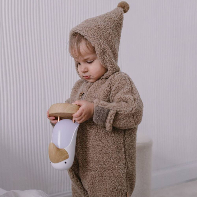 Zaffiro - Woolen Romper Suit - Wool Lamb Brown