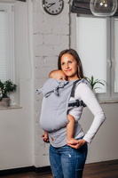 Baby carrier LennyLamb - LennyGo Basic Line Little Herringbone Grey Toddler