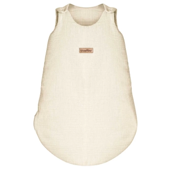 Zaffiro - Śpiworek muślinowy do spania 0,5 TOG Malaga 0-6m - Vanilla