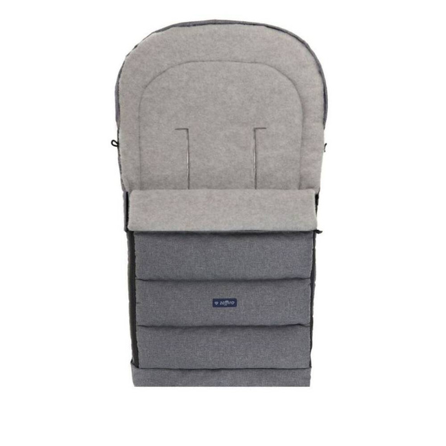 Baby carriage footmuff iGrow 4.0 Grey Wool premium + Grey Melange