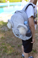 Kinder Hop Light Grey Travel Bear Children's Backpack