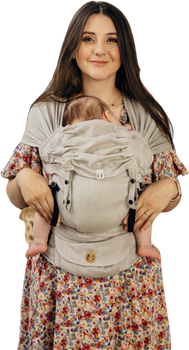 LennyHybrid Half Buckle Carrier - Peanut Butter