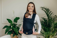 LennyLamb baby carrier - LennyLight - Little Herringbone Ebony Black