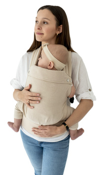 Qusy adjustable ergonomic carrier 2.0 - Sand Twill Bamboo