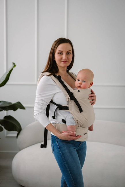 Baby carrier Kavka Multi-Age Magnetic: Vanilla Herringbone