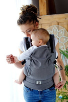 Baby carrier Little Frog - Graphit Herringbone