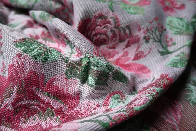 Szal Yaro Slings - La Peonia Trinity Fuchsia Green Tencel