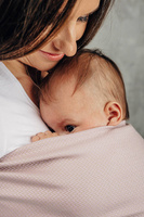 Chusta kółkowa LennyLamb - Mała Jodełka Baby Pink