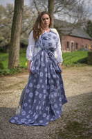 Chusta tkana Yaro Slings - Chamomile Trinity Purple Pine Tencel Confetti