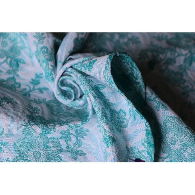 Chusta tkana Yaro Slings - Anemone Trinity Emerald Linen Seacell