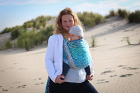 Woven wrap Yaro Slings - La Vita Aqua Grad Natural Kapok