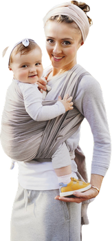 Woven wrap Little Frog - Quartz