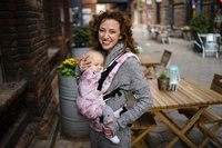 Nosidełko Kavka Multi-age rose quartz watercolor