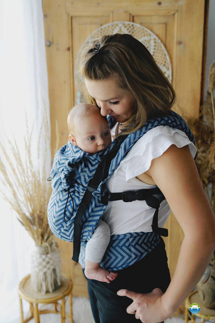 Little Frog baby carrier - Linen Prime - Sky Miles