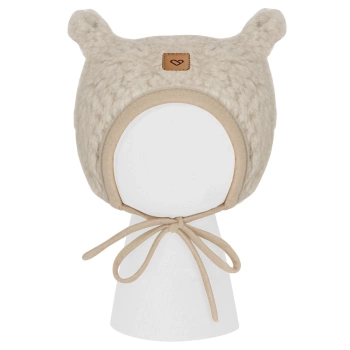 Zaffiro - Czapeczka Violet 100% wełna - Baranek M (6-12m) Beige
