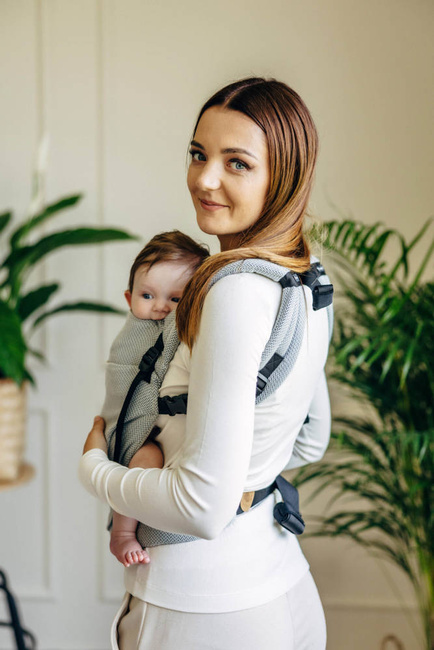 LennyLamb baby carrier - LennyLight - Little Herringbone Grey