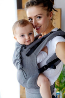 Baby carrier Little Frog - Graphit Herringbone